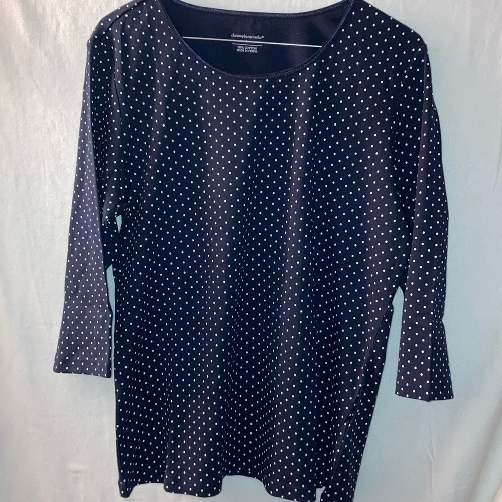 Christopher & Banks Polka Dot Top